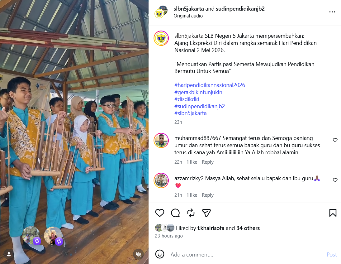 Ajang Ekspreksi Diri dalam rangka semarak Hari Pendidikan Nasional 2 Mei 2026